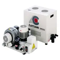 Cattani Turbo-Jet 2 - стоматологический аспиратор для влажной аспирации для 2-х стоматологических установок, с кожухом