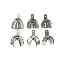 Legrin M-530-9043 - ложки слепочные Legrin, неперфорированные 6 шт (3 верх + 3 низ) - S, M, L